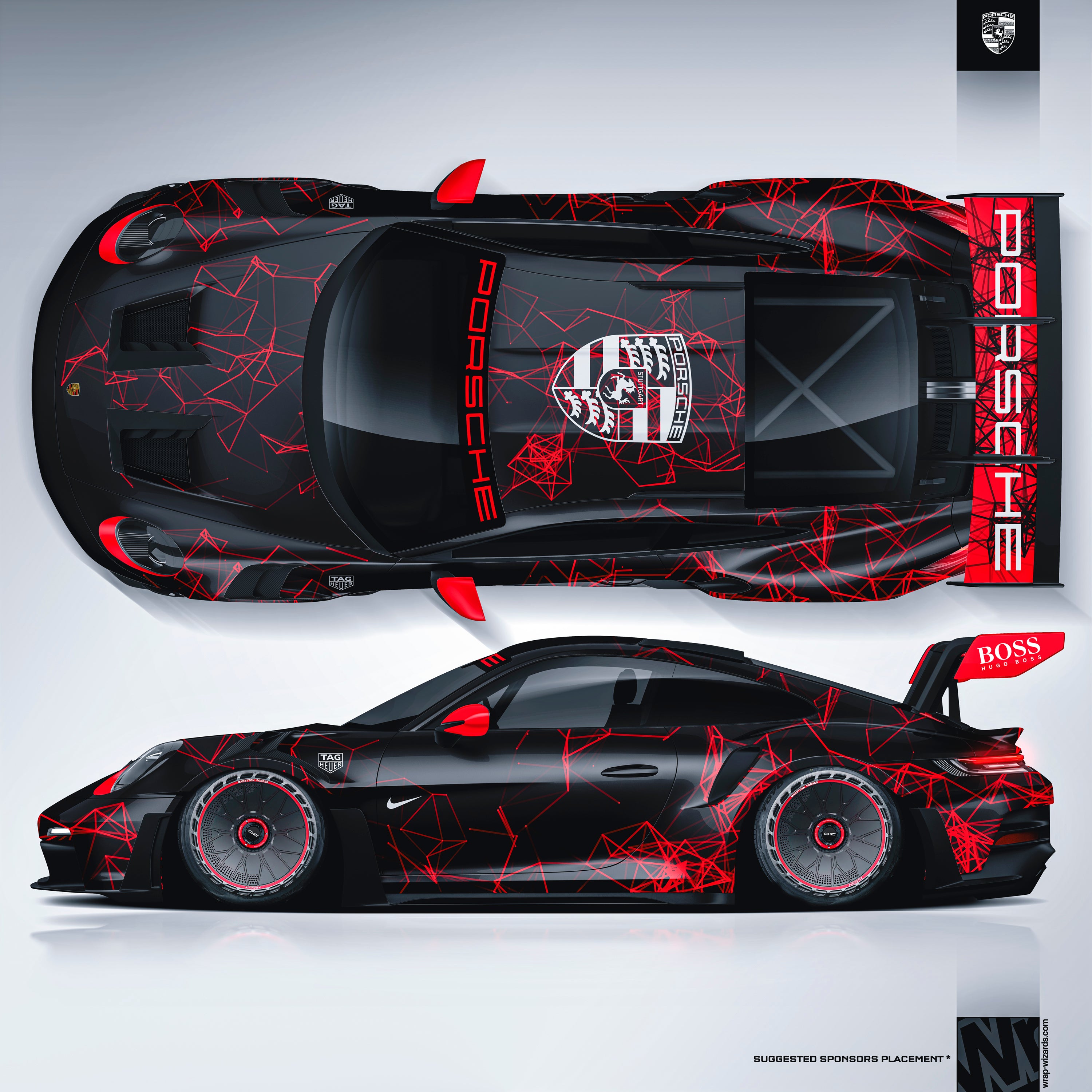Design - Porsche - DARK MATRIX - Print Files