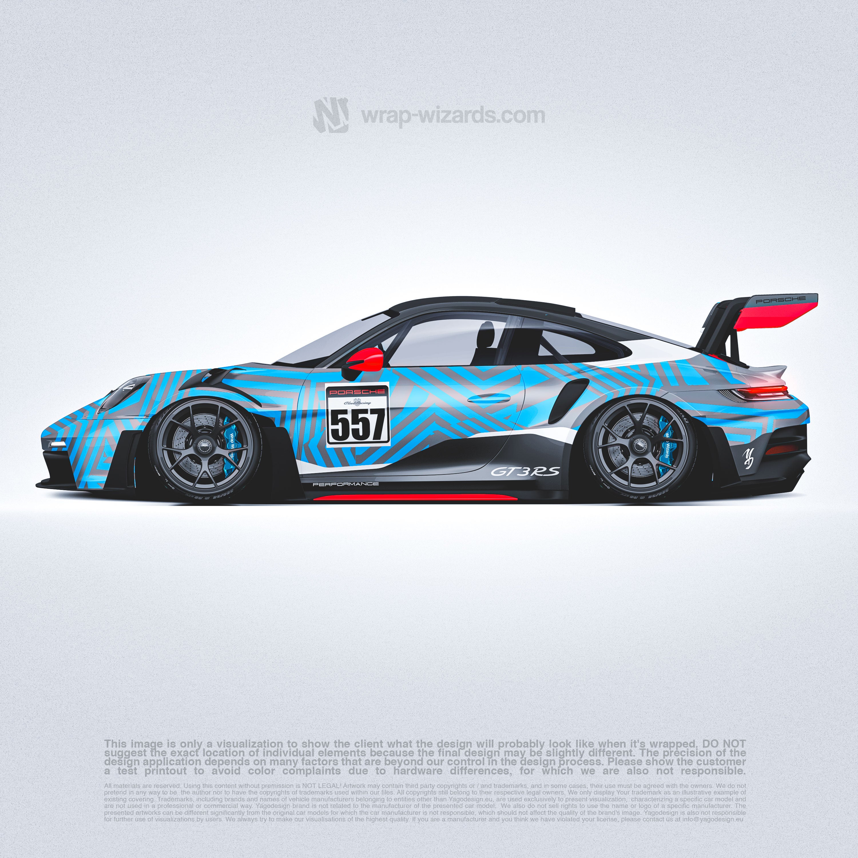 Design - Porsche - DAZZLE TROUBLE #2 - READY TO PRINT FILES