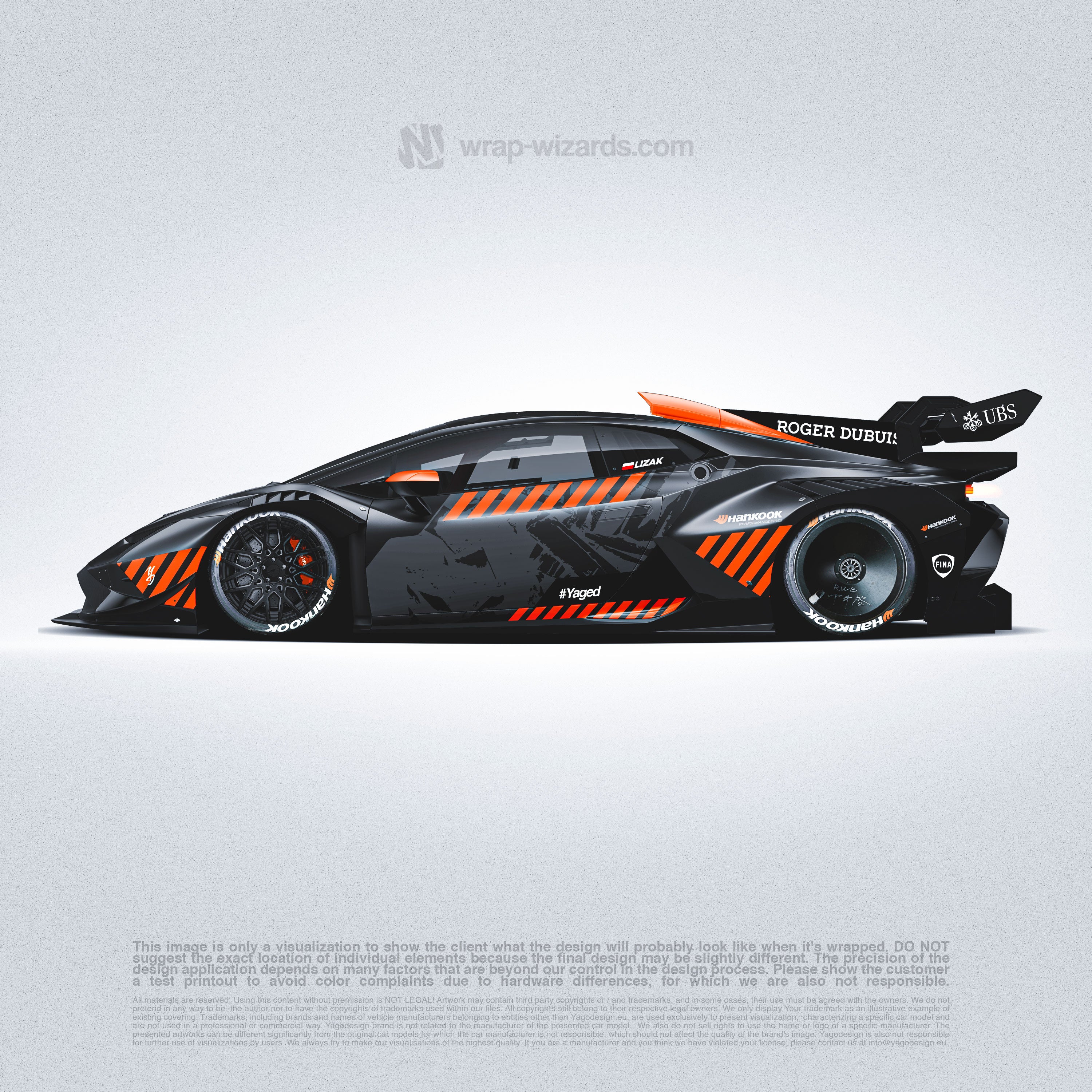 Design - Lamborghini HURACAN EVO SUPER TROFEO RACING ORANGE - FILES ON DEMAND