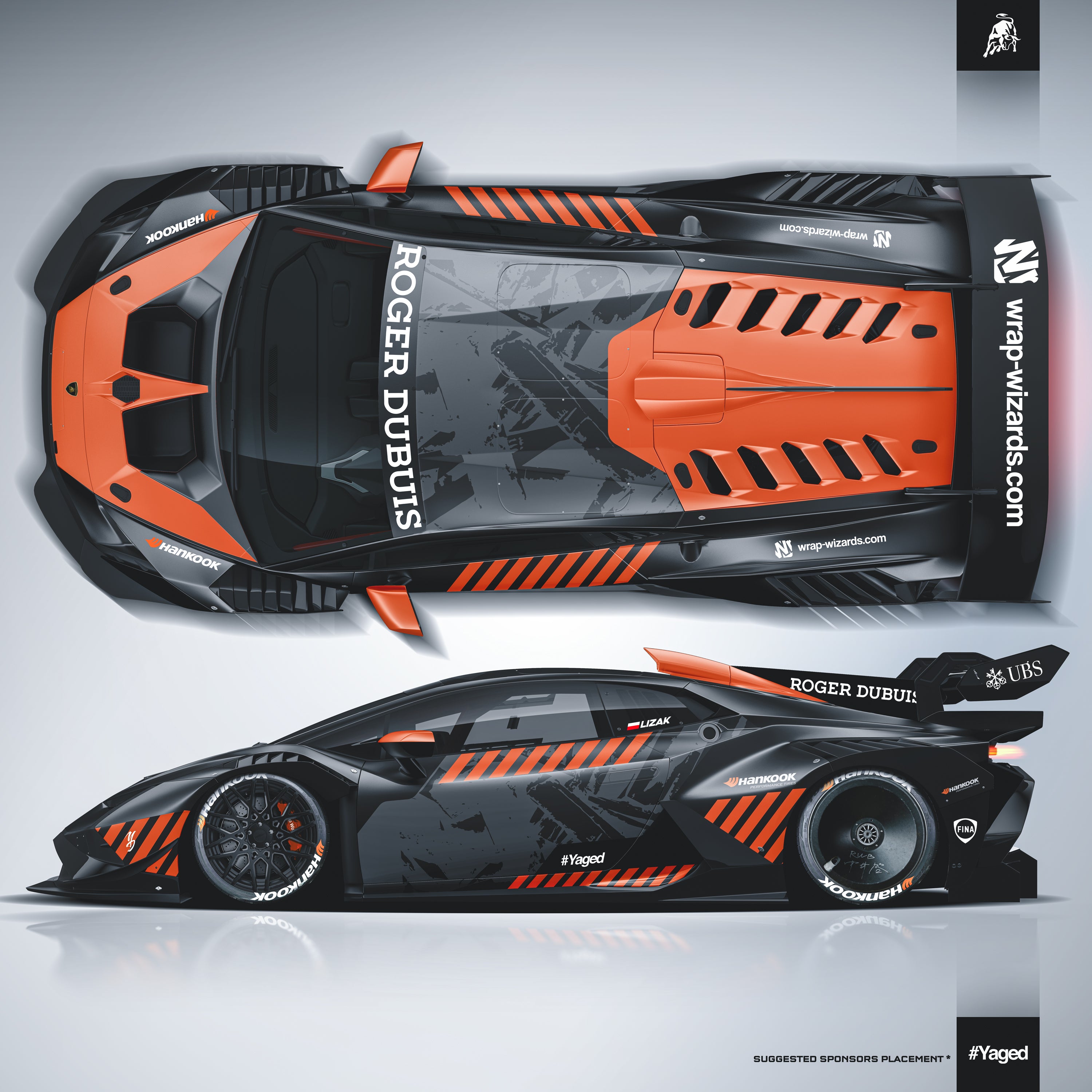 Design - Lamborghini HURACAN EVO SUPER TROFEO RACING ORANGE - FILES ON DEMAND
