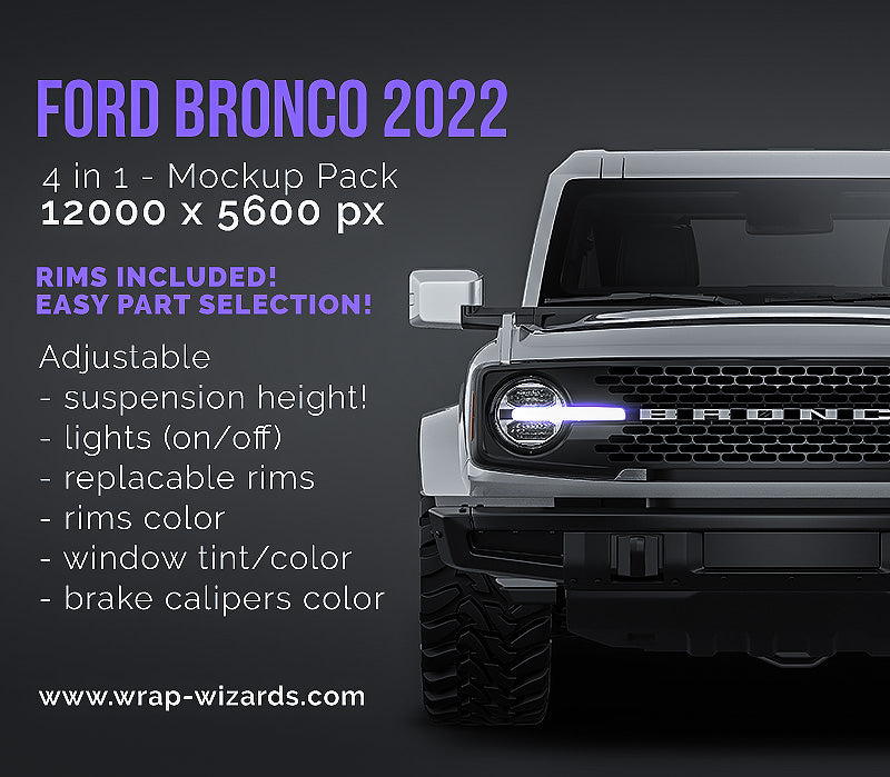 Ford Bronco 2022 - Car Mockup