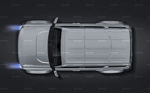 Ford Bronco 2022 glossy finish - all sides Car Mockup Template.psd