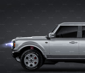 Ford Bronco 2022 glossy finish - all sides Car Mockup Template.psd