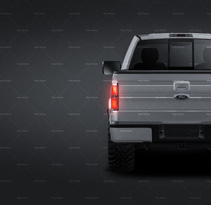 Ford F-150 Super Cab glossy finish - all sides Car Mockup Template.psd