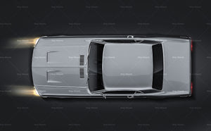 Ford Mustang '68 glossy finish - all sides Car Mockup Template.psd