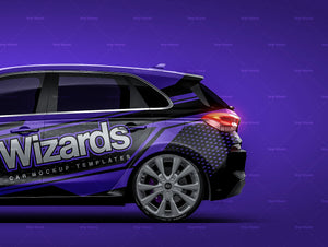 Hyundai i30 Elantra glossy finish - all sides Car Mockup Template.psd