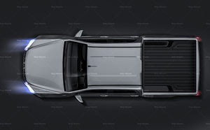 Isuzu D-Max Highlander double cab glossy finish - all sides Car Mockup Template.psd