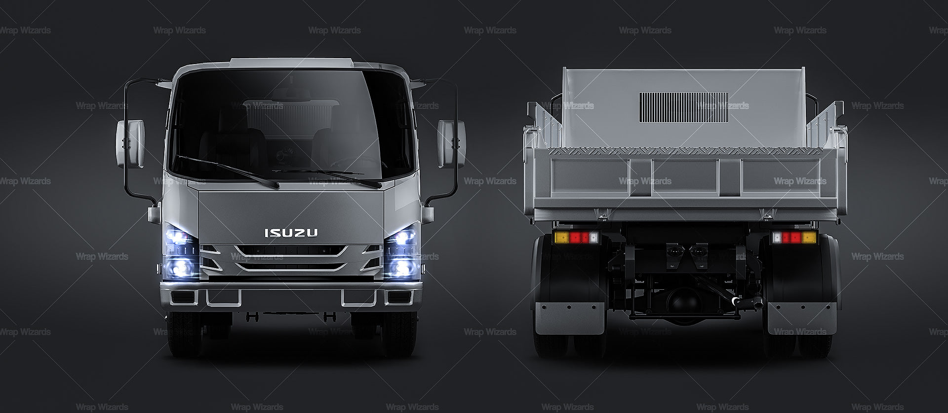Isuzu NPR Tipper Truck - Truck/Pick-up Mockup