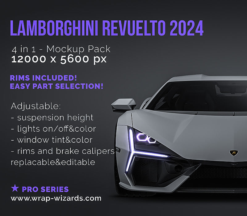 Lamborghini Revuelto 2024 - Car Mockup