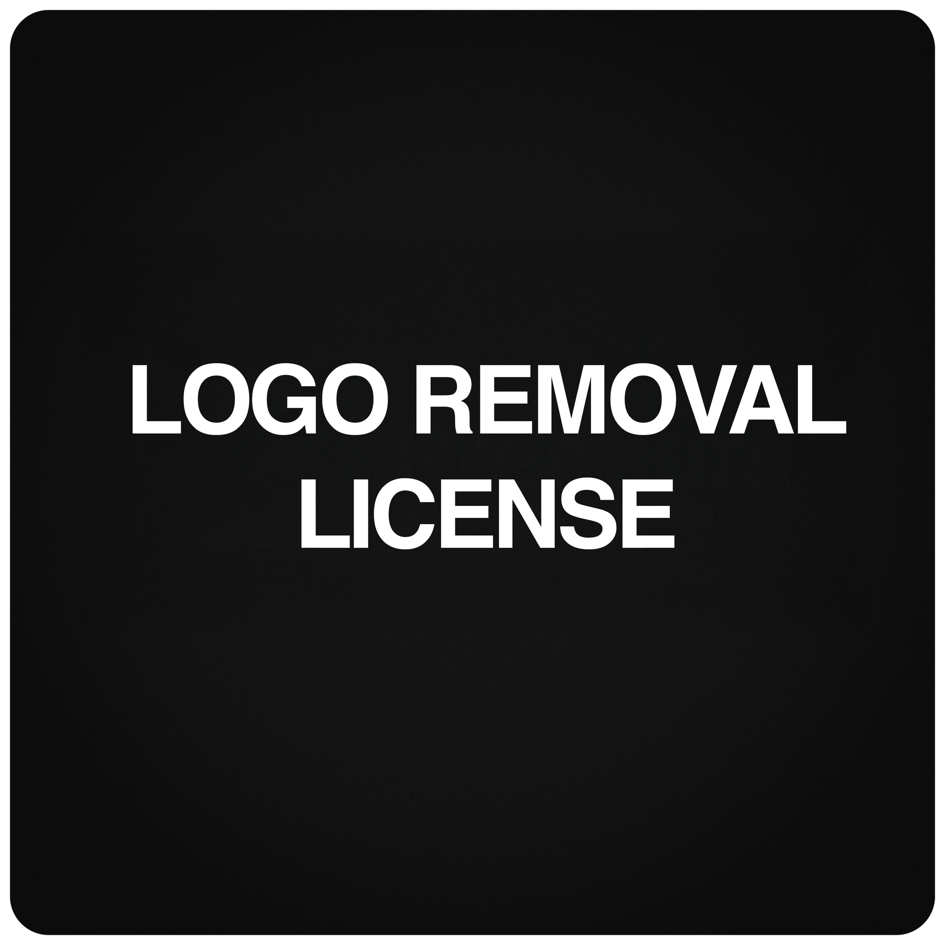 Logo removal fee