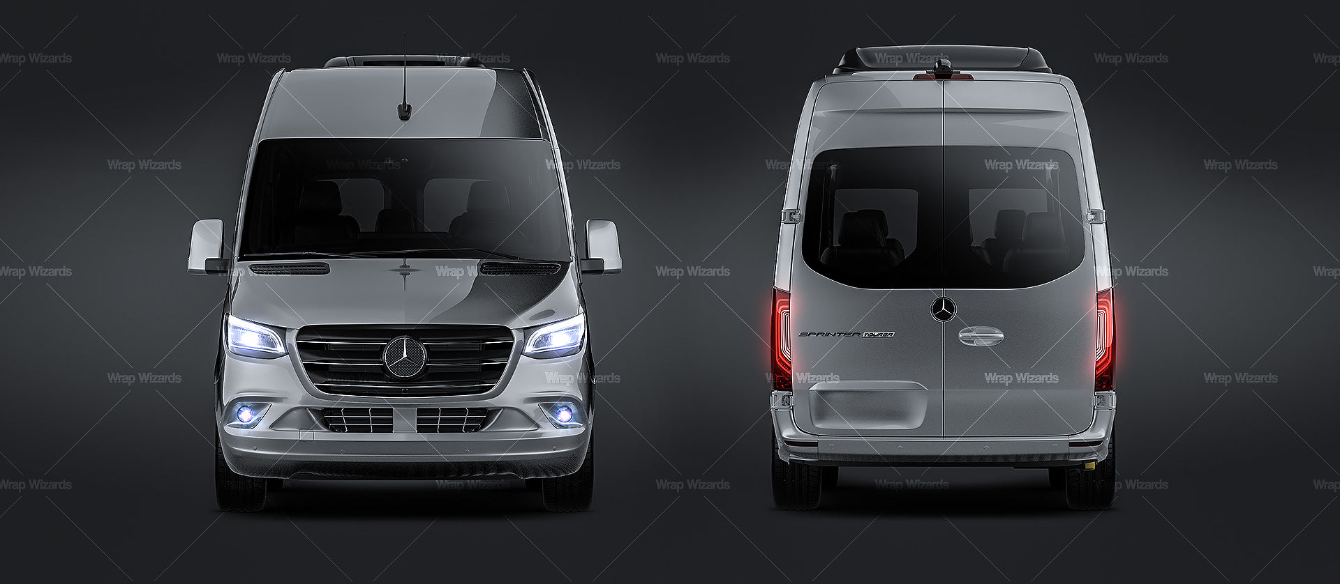 Mercedes-Benz Vito (W447) Panel Van L1 2018 Blueprint Template