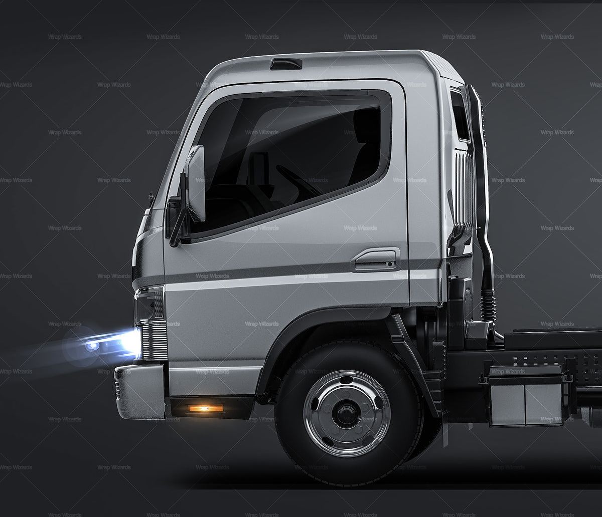 Mitsubishi Fuso Canter 515 Wide Single Cab chassis - Truck Mockup