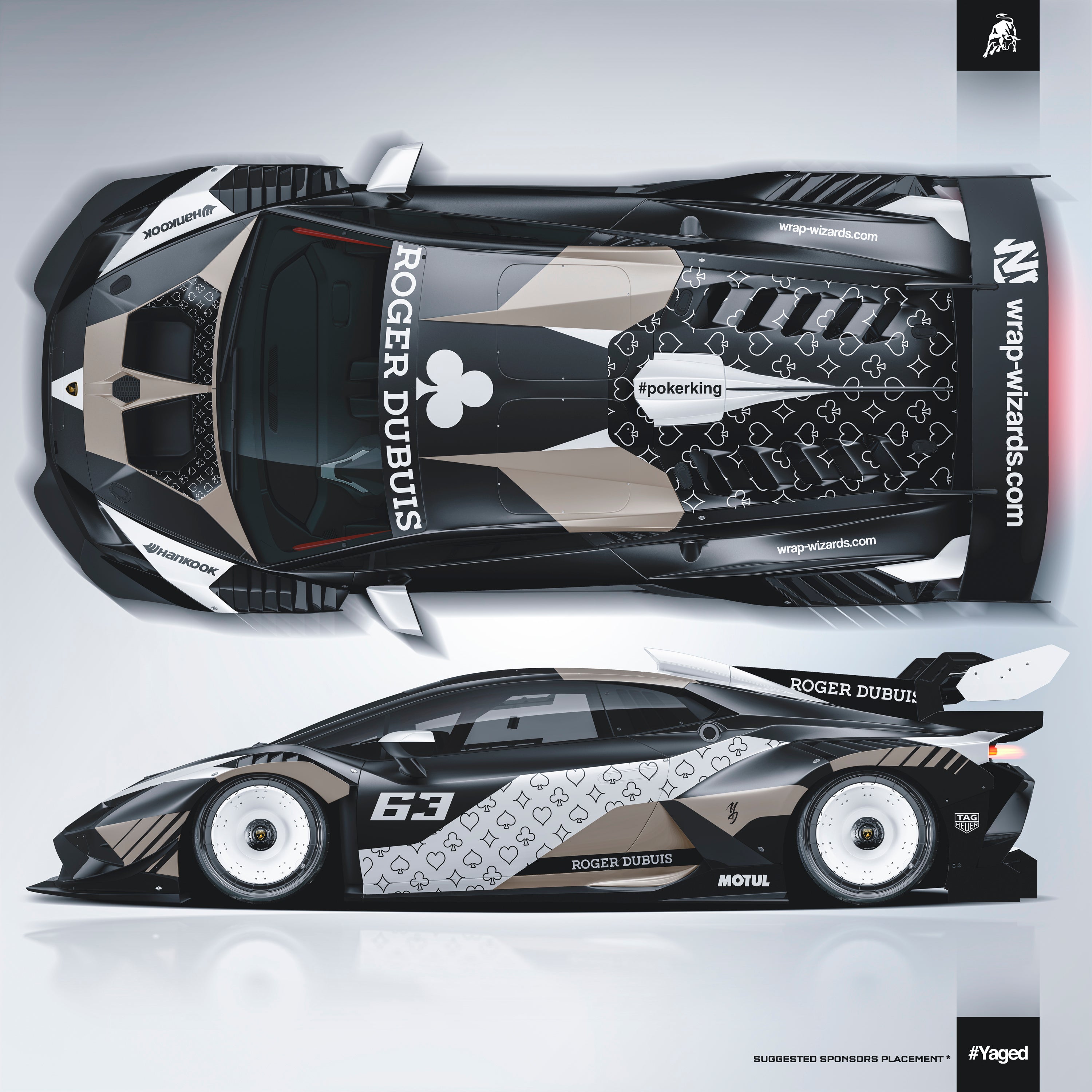Design - Lamborghini - POKER KING - FILES ON DEMAND