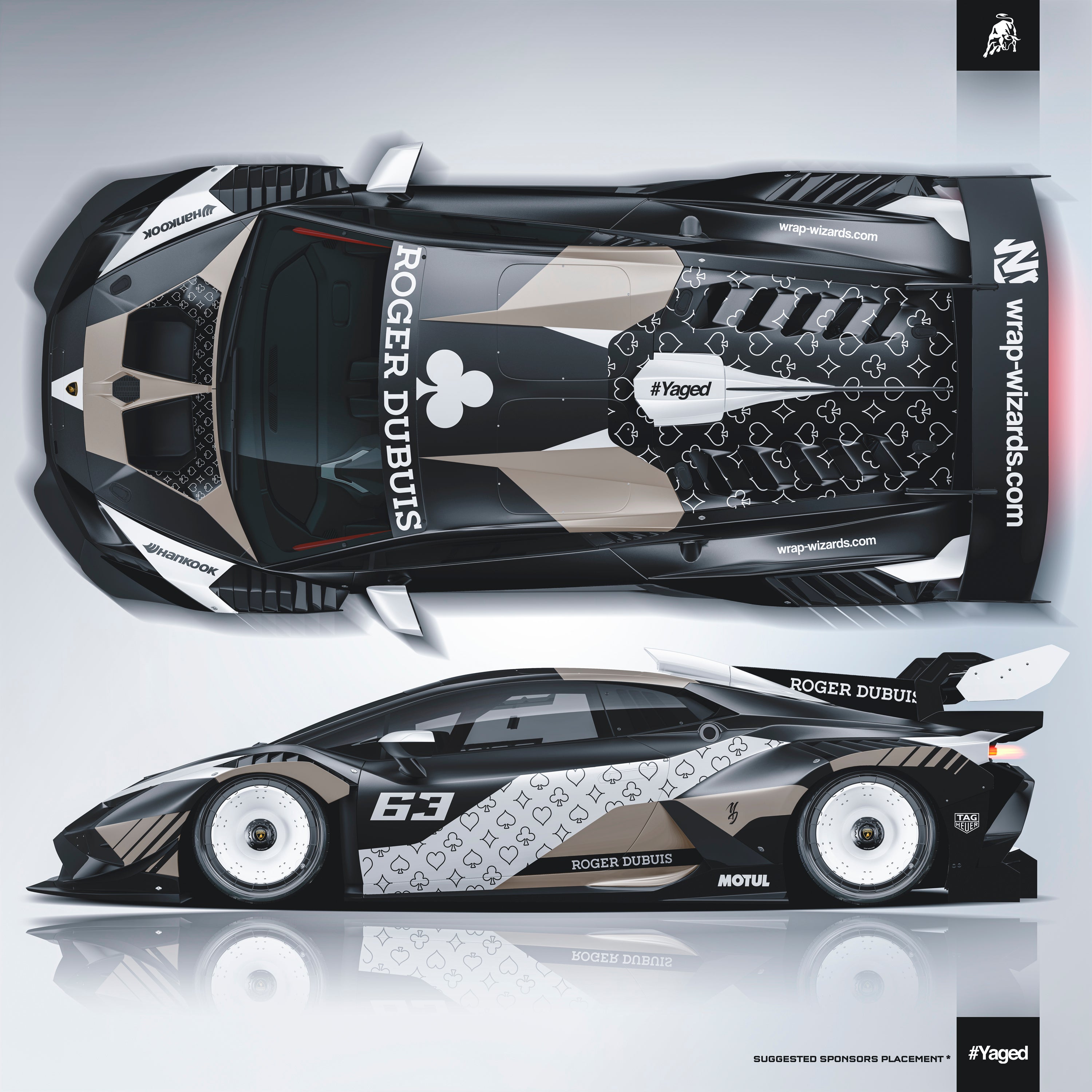 Design - Lamborghini HURACAN EVO SUPER TROFEO POKER - FILES ON DEMAND