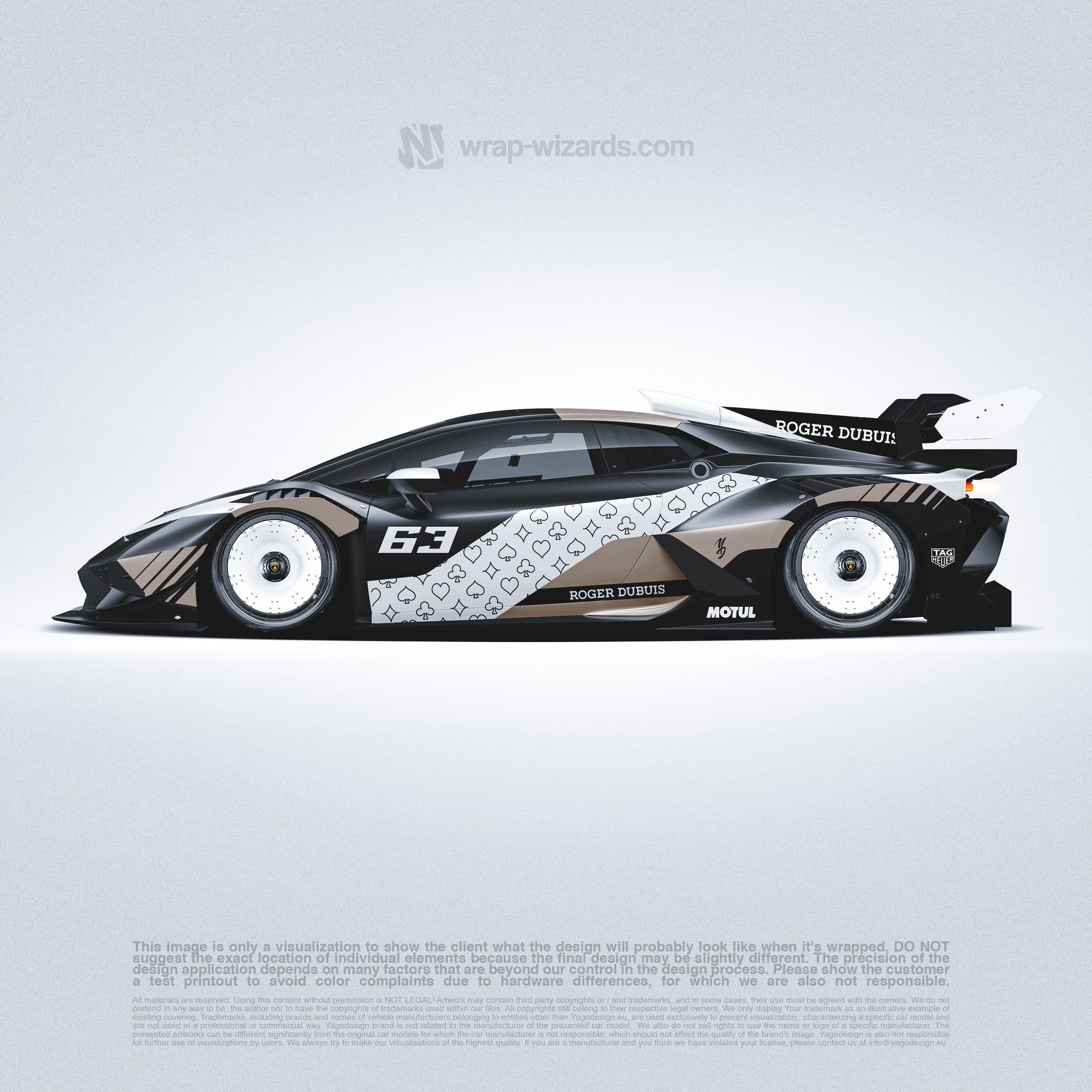 Design - Lamborghini HURACAN EVO SUPER TROFEO POKER - FILES ON DEMAND