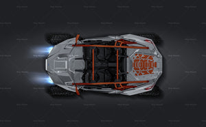 Polaris RZR Pro XP Premium 2022 satin matt finish - all sides Car Mockup Template.psd