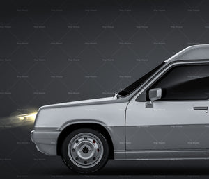 Renault Express glossy finish - all sides Car Mockup Template.psd