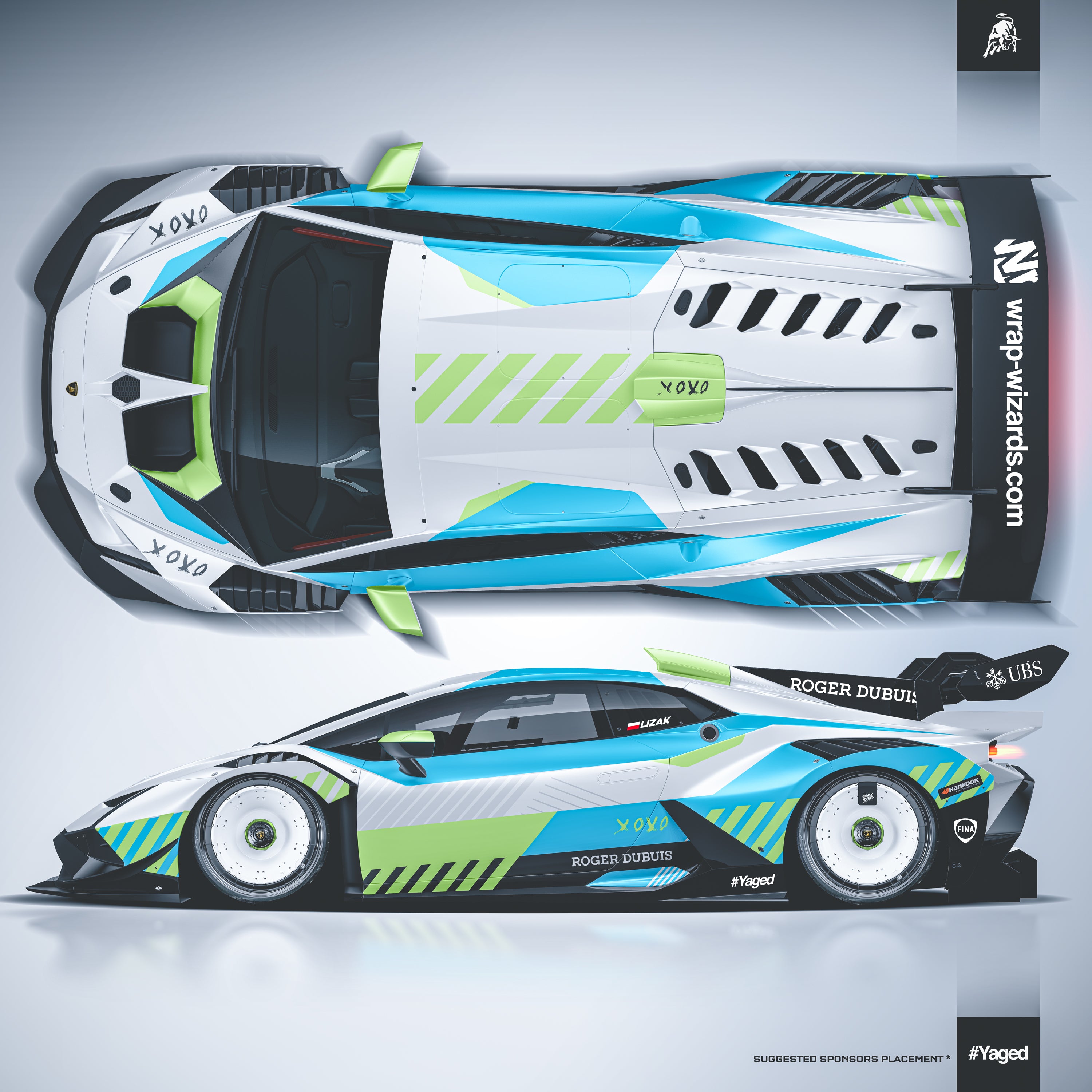 Design - Lamborghini HURACAN EVO SUPER TROFEO SNOW XOXO - FILES ON DEMAND