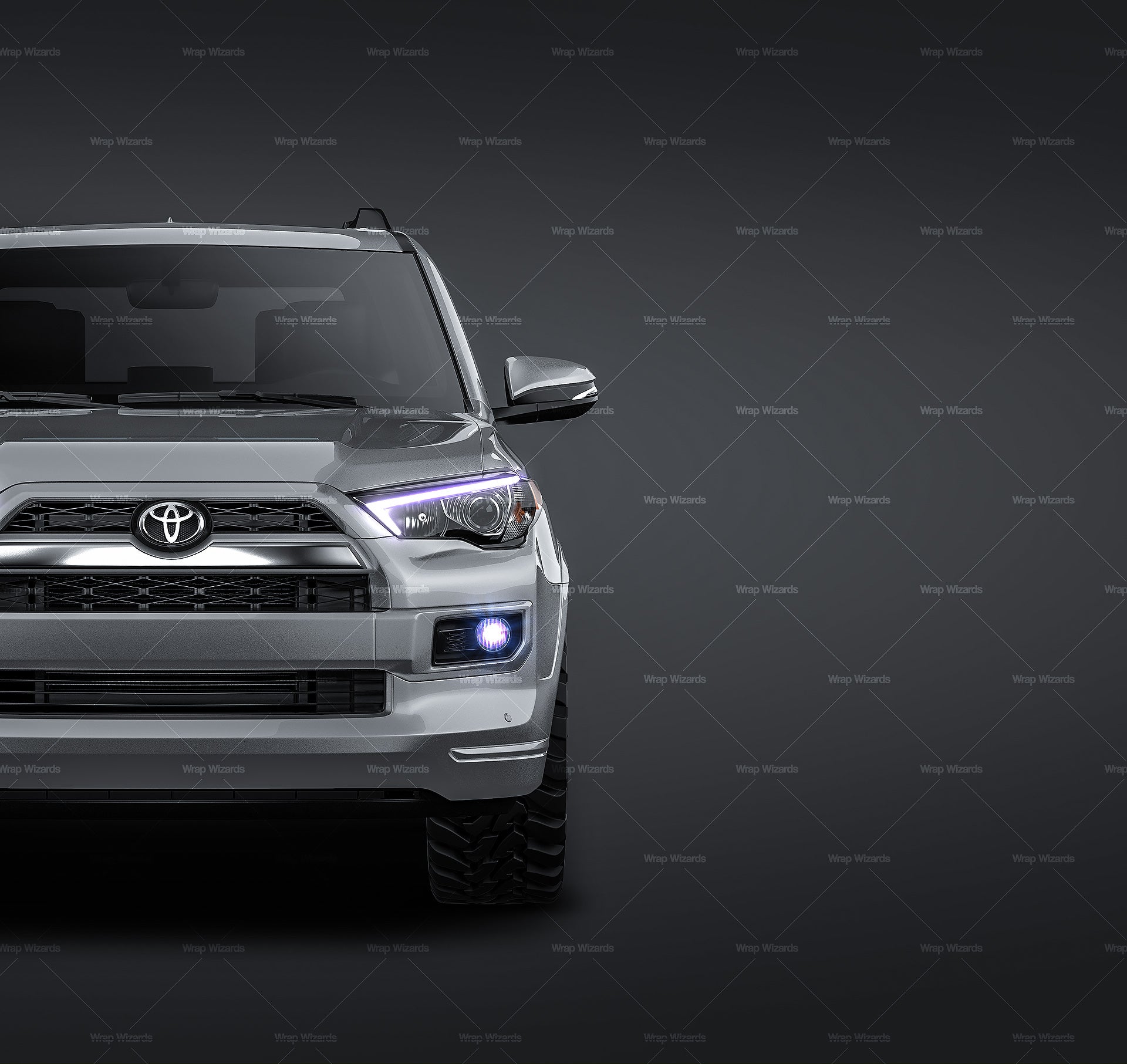 Toyota 4Runner 2013 glossy finish - all sides Car Mockup Template.psd
