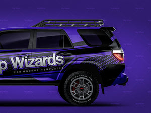 Toyota 4Runner TRD Pro 2023 glossy finish - all sides Car Mockup Template.psd