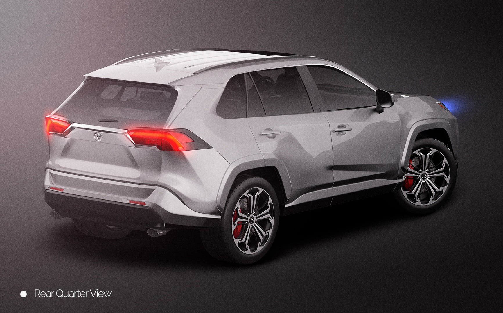 3/4 REAR VIEW - Toyota RAV4 - Car Mockup