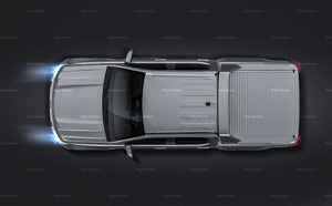 Volkswagen Amarok Aventura 2023 double cab glossy finish - all sides Car Mockup Template.psd
