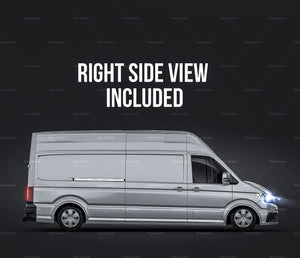 Volkswagen Crafter L3H3 glossy finish - all sides Car Mockup Template.psd