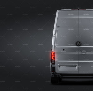 Volkswagen Crafter L3H3 glossy finish - all sides Car Mockup Template.psd
