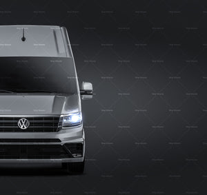 Volkswagen Crafter L3H3 glossy finish - all sides Car Mockup Template.psd