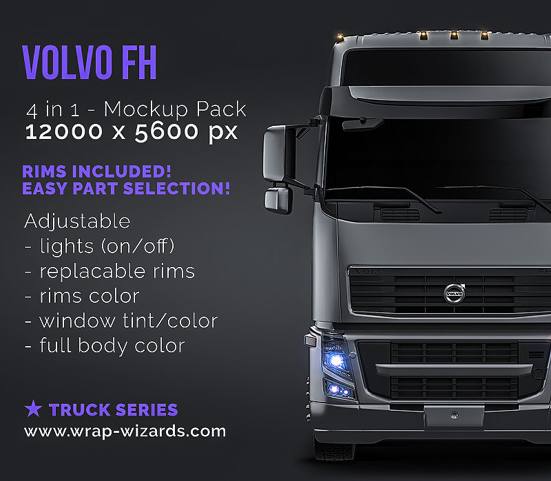 Volvo FH 2012 - Truck/Pick-up Mockup