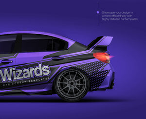 Subaru Impreza WRX STI 2015 glossy finish - all sides Car Mockup Template.psd
