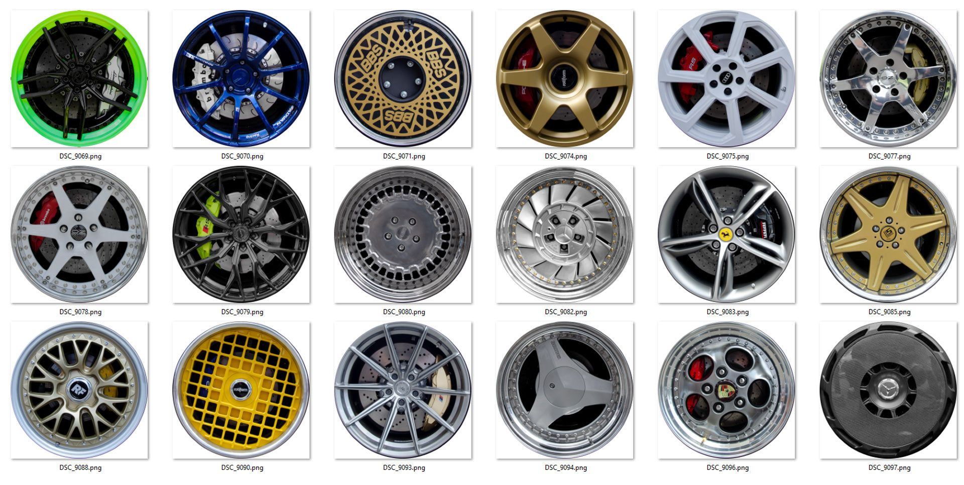 Rims Designers Pack v3 100 Rims!