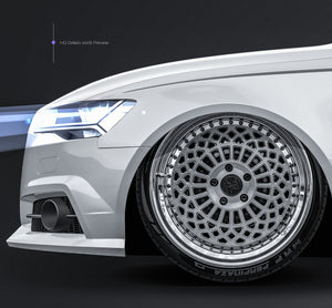 Audi A6 Avant 2016 glossy finish - all sides Car Mockup Template.psd