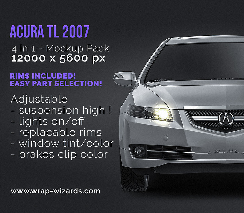 Acura TL 2007 - Car Mockup