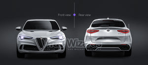 Alfa Romeo Stelvio Quadrifoglio 2018 glossy finish - all sides Car Mockup Template.psd