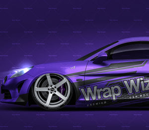 Renault Alpine A110 2018 glossy finish - all sides Car Mockup Template.psd