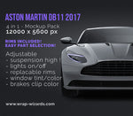 Aston Martin DB11 2017 glossy finish - all sides Car Mockup Template.psd