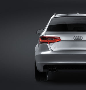 Audi A3 5-door 2014 S-line glossy finish - all sides Car Mockup Template.psd