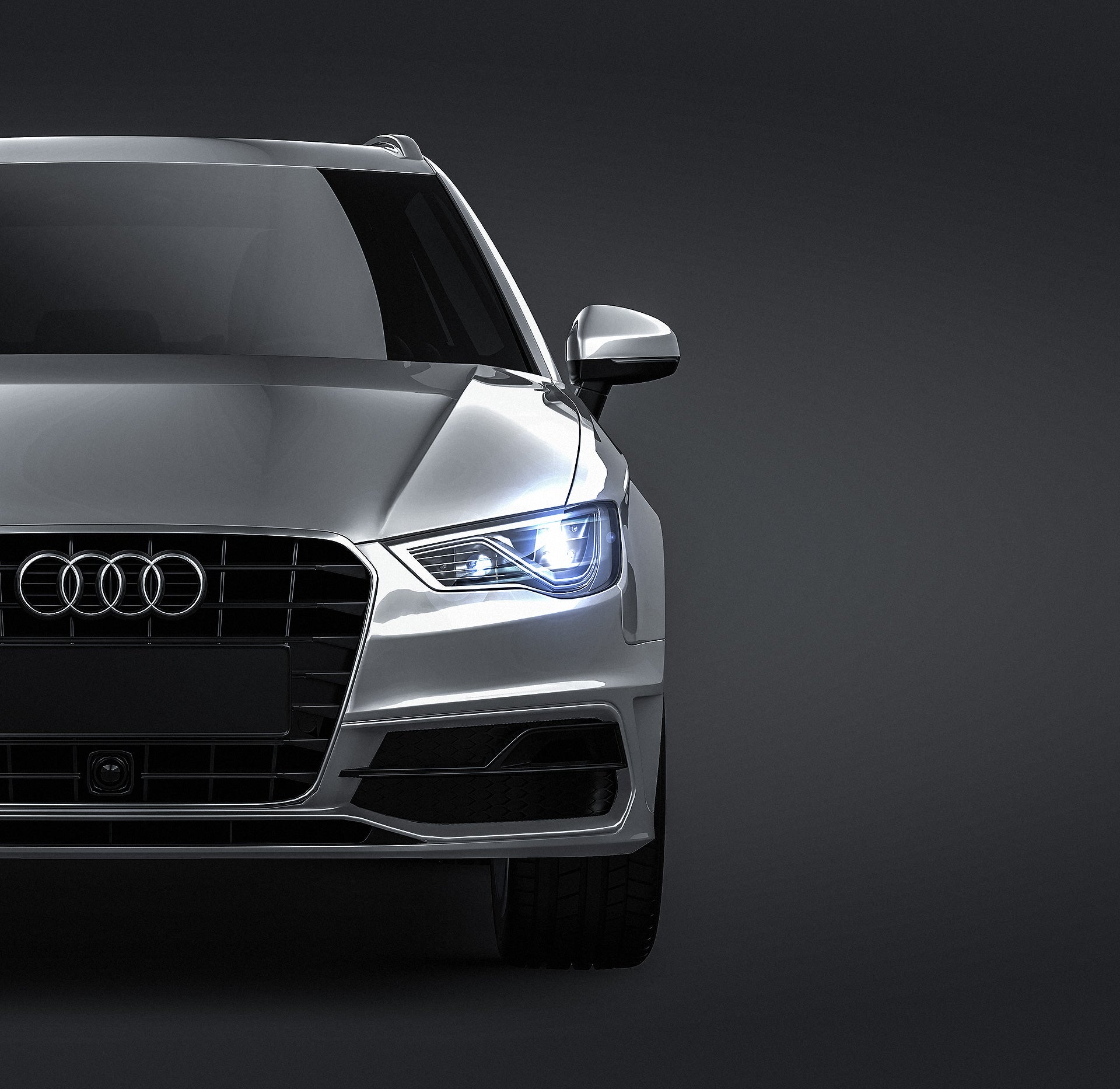 Audi A3 5-door 2014 S-line glossy finish - all sides Car Mockup Template.psd
