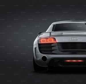 Audi R8 GT 2011 glossy finish - all sides Car Mockup Template.psd