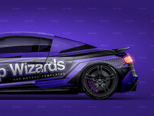 Audi R8 GT 2011 glossy finish - all sides Car Mockup Template.psd