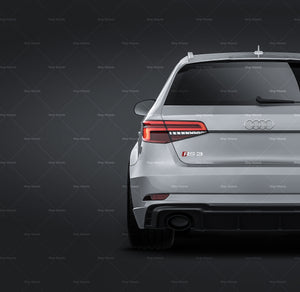 Audi RS3 Sportback 2018 glossy finish - all sides Car Mockup Template.psd