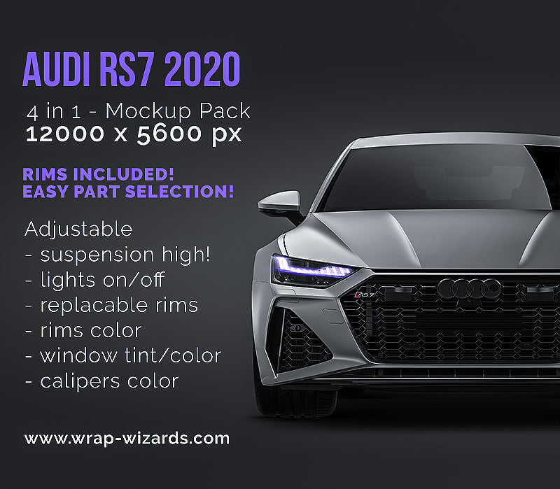 Audi RS7 2020 - Car Mockup