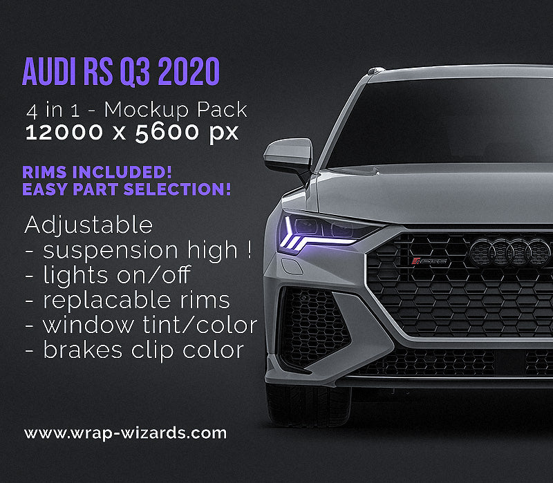 Audi RS Q3 2020 - Car Mockup