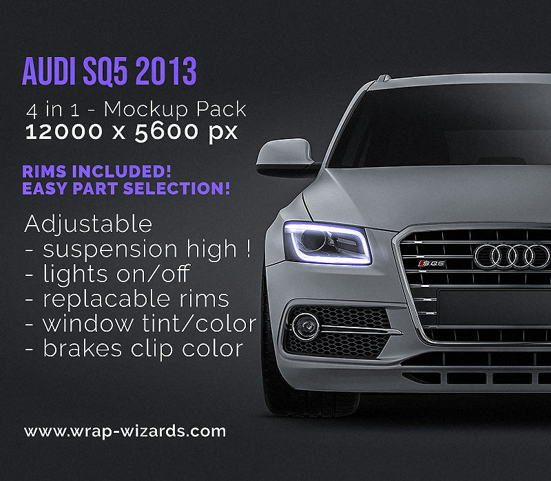 Audi SQ5 2013 - Car Mockup