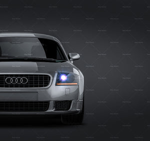Audi TT Coupe 2004 glossy finish - all sides Car Mockup Template.psd
