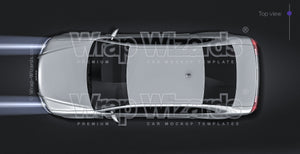 Audi RS4 Sedan 2007 glossy finish - all sides Car Mockup Template.psd
