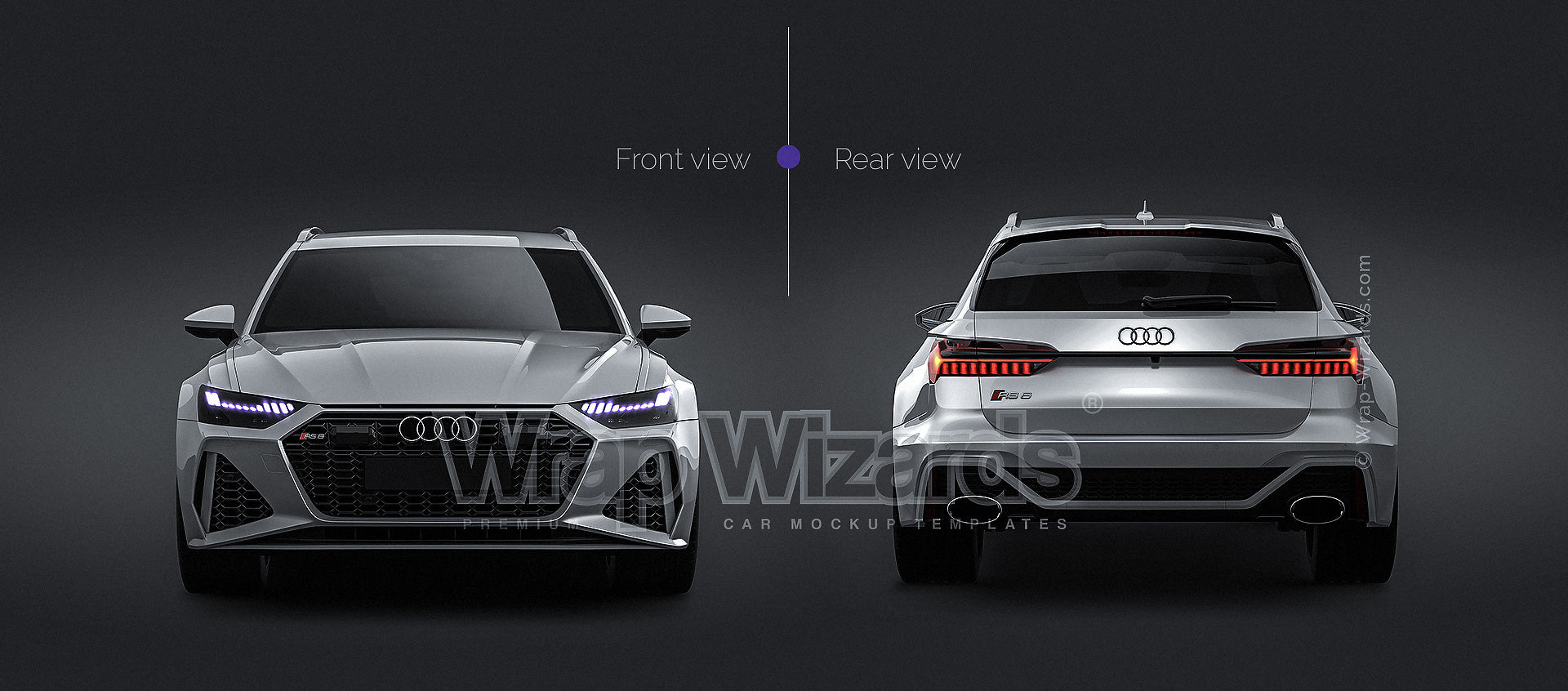 Audi RS6 Avant 2020 - Car Mockup