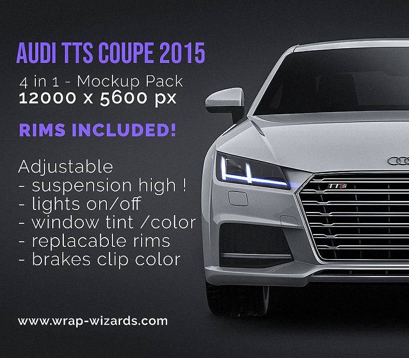 Audi TTS Coupe 2015 - Car Mockup