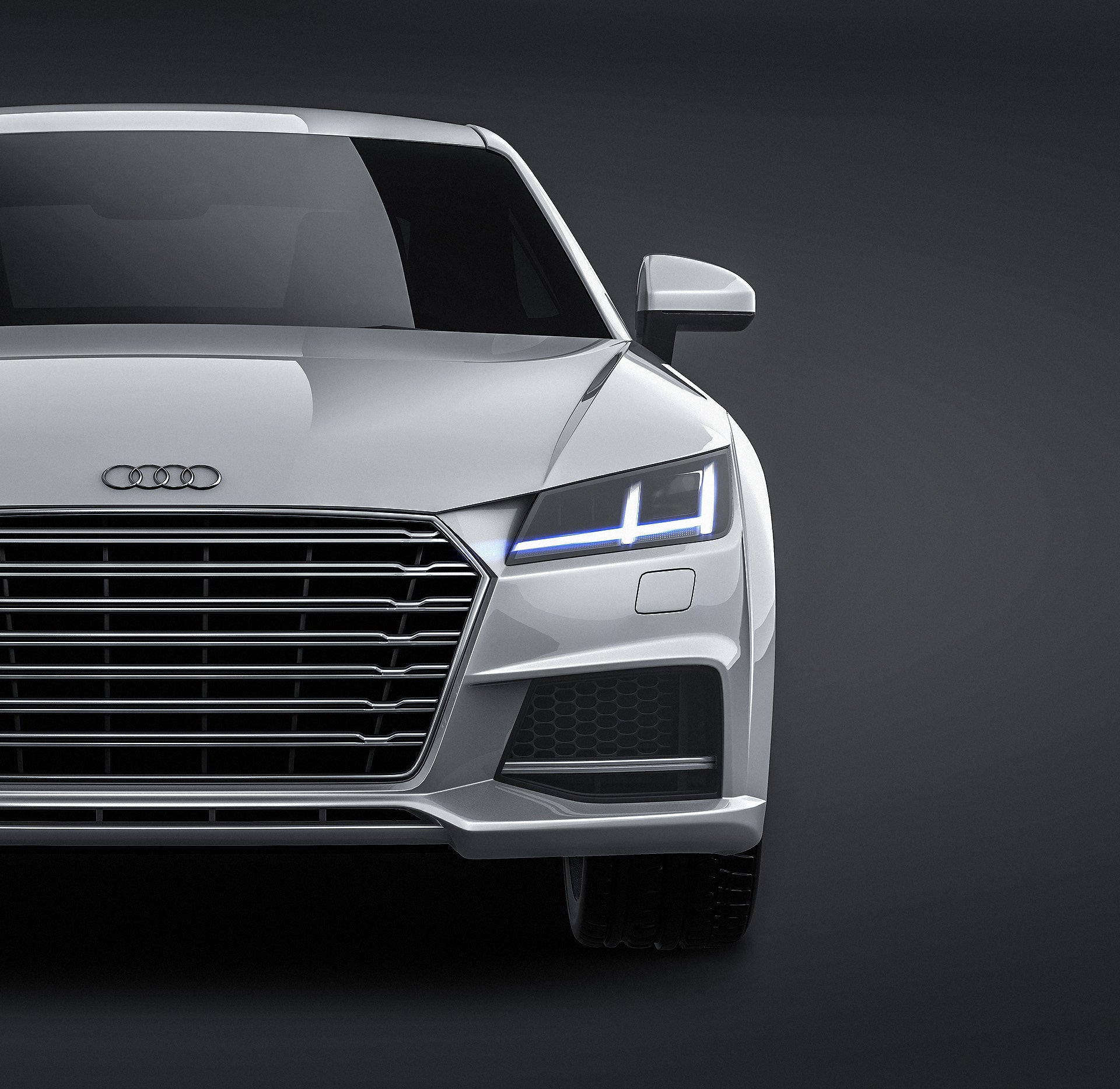 Audi TTS Coupe 2015 glossy finish - all sides Car Mockup Template.psd